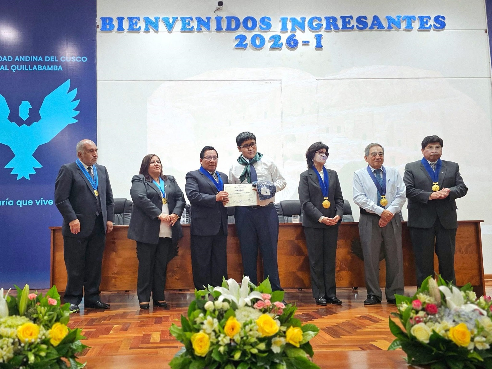 Bienvenida a cachimbos 2026-I en la filial Quillabamba