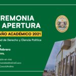 Ceremonia de apertura del año académico 2021 - Derecho