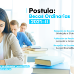 Becas ordinarias 2021-2 - Pregrado