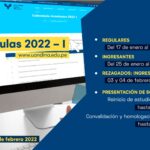 Matrículas pregrado 2022-I