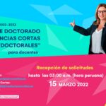 Convocatoria a becas Doctorado y estancias cortas postdoctorales - para docentes