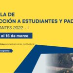 Charla de inducción a estudiantes y padres - ingresantes 2022-I