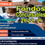 Convocatoria a fondos concursables 2022-II