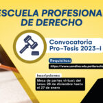 Inscripciones a Curso Taller Pro-Tesis 2023-I E.P Derecho