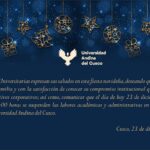 Comunicado: sobre suspensión de actividades 23 de diciembre de 2022