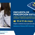 Encuesta de percepción estudiantil sobre desempeño académico del docente y jefes de práctica - Semestre 2023-I