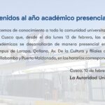 Comunicado - Bienvenidos al año académico presencial 2023