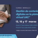 Curso Módulo I: Gestión de contenidos digitales en la plataforma virtual