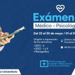 Comunicado sobre exámenes médico-psicológicos a ingresantes 2020-II al 2022-II