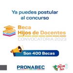 Beca hijos de docentes - PRONABEC