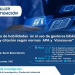 Curso taller de investigación APA y Vancouver