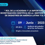 Capacitación Rol de la academia y la importancia de la investigación científica