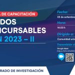 Charla de capacitación: Presentación de proyectos a las convocatorias de fondos concursables del VRIN 2023-2