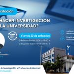 Puerto Maldonado - Capacitación: ¿Cómo hacer investigación en la Universidad?