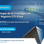 Sicuani - Capacitación: Metodología de la investigación y registro CTI vitae