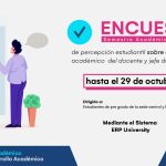 Encuesta de percepción estudiantil sobre desempeño académico del docente y jefe de práctica 2023-II