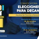 Reprogramación a Convocatoria a elección del Decano de la Facultad de Ciencias y Humanidades 2023