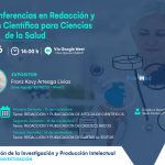 13, 14 y 16 nov - Ciclo de conferencias en redacción y publicación científica para Ciencias de la Salud