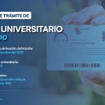 Convocatoria: Trámite duplicado carné universitario 2023