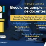 Convocatoria a elecciones complementarias de docentes ordinarios 2023
