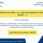 Convocatoria al Voluntariado Andino 2024-I