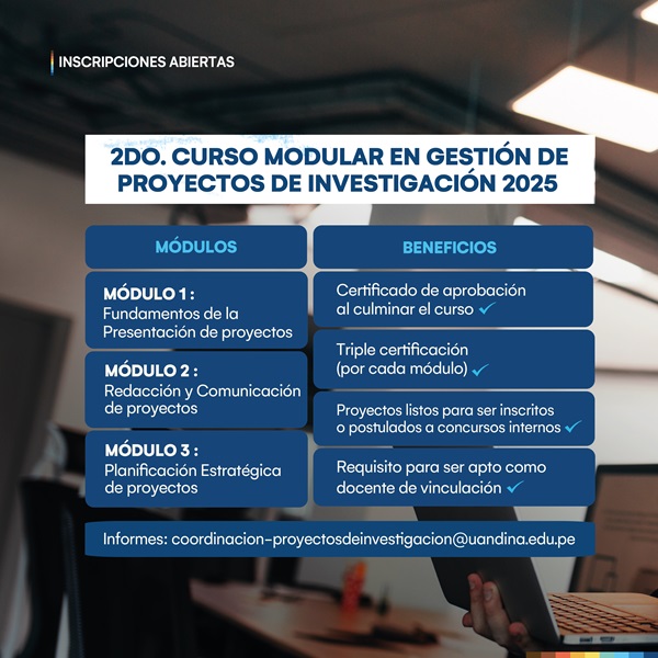 email1-DGI-segundo-curso-gestion-proyectos-investigacion-2025 Inscripciones II curso modular virtual - Gestion de proyectos de investigaqon 2025