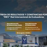 Ceremonia de entrega de resultados y constancias por la RIEV - Red Internacional de Evaluadores