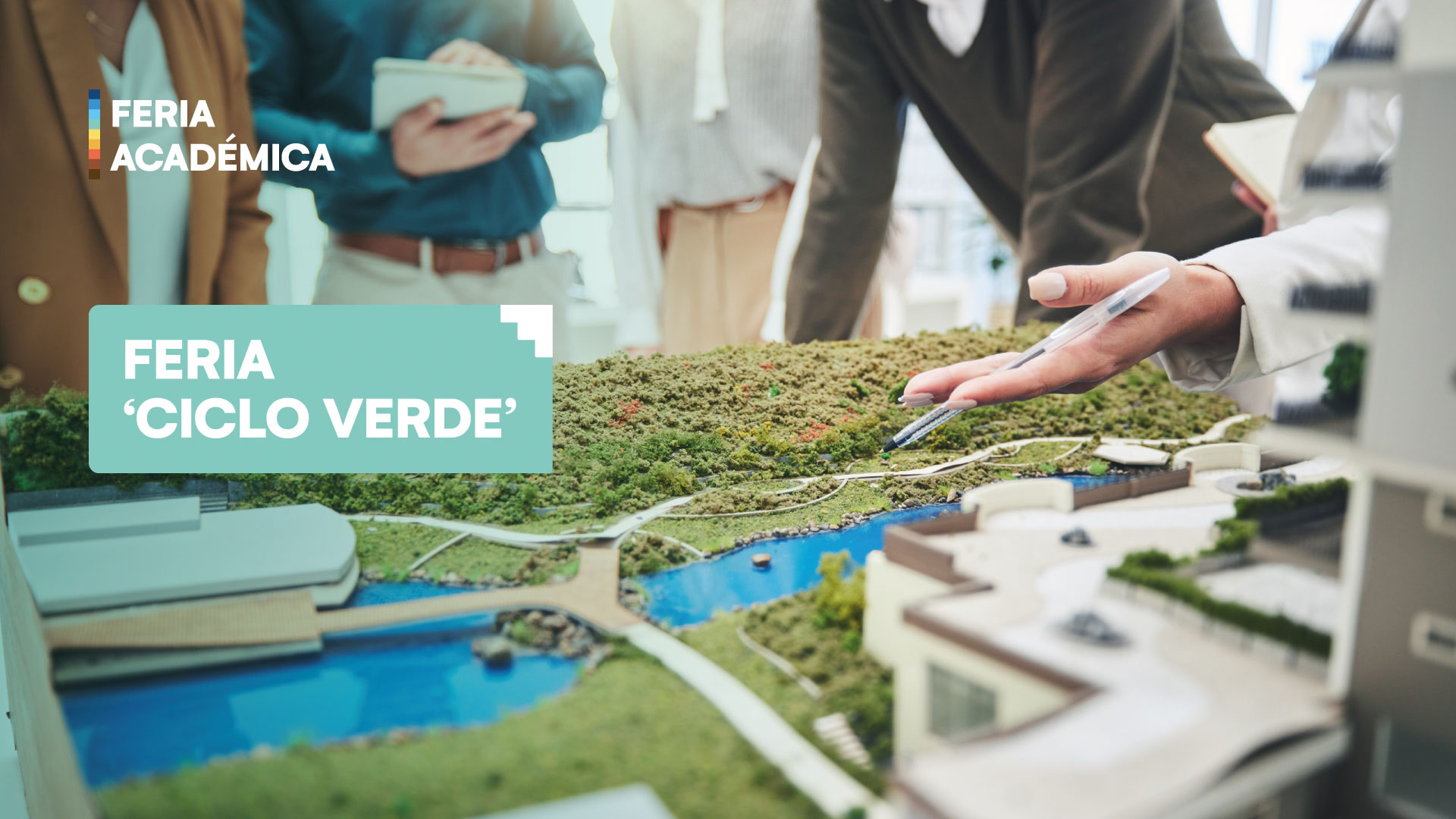 Feria académica ciclo verde, exposición de proyectos en ingeniería ambiental, progresión del aprendizaje hacia soluciones sostenibles